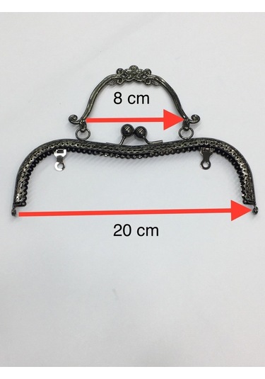 Çanta Ve Cüzdan Klipsi Kuluplu Çiçek Model Siyah Antrasit Siyah Antrasit Çok Renkli