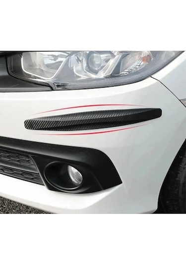 Volvo 760 İle Uyumlu Esnek Tampon Koruma Bandı Yumuşak Şerit 2 Adet Carbon