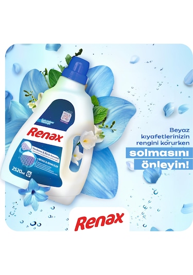 Renax Sıvı Çamaşır Deterjanı Beyaz Ve Renkli 4 x 2520 ML