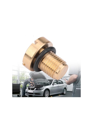 Shineyee Bmw Radyatör Genişletme Tankı Su Boşaltma Vidalı + Gevşeklik Ringi 17111712788 - Cnc İşlenmiş Bakır, Dayanıklı,  Yerine Teker