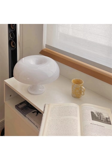 Yatak Odası Başucu Oturma Odası B İçin Led Mantar Masa Lambası Turuncu