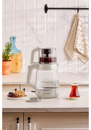 Karaca Glass Tea Xl 2 In 1 Cam Su Isıtıcı & Çay Makinesi
