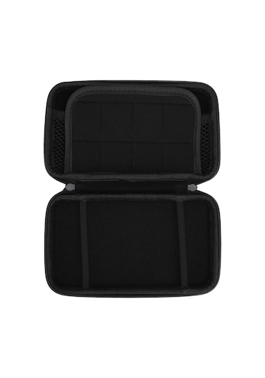 Kangvka New 2ds Xl/2ds Ll Ve 3ds İçin Taşınabilir Korumalı Kılıf - 8 Oyun Kartı Yeri Ve Çanta Bölmesi, Su Geçirmez Pu Ve Eva Malzeme - Gümüş