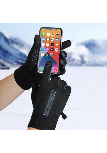 Sımıcg Kışlık Kadın Termal Eldiven - Siyah