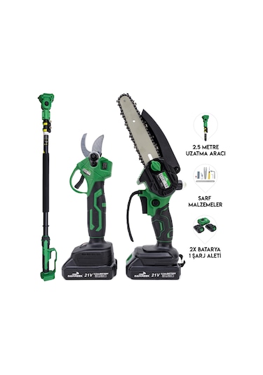 Dawreek BT0237 Teleskopik 2.5 M + İkili Budama Seti HT21