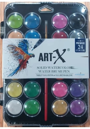 Art-x Premium 24'lü Sulu Boya Seti / 24 Renkli