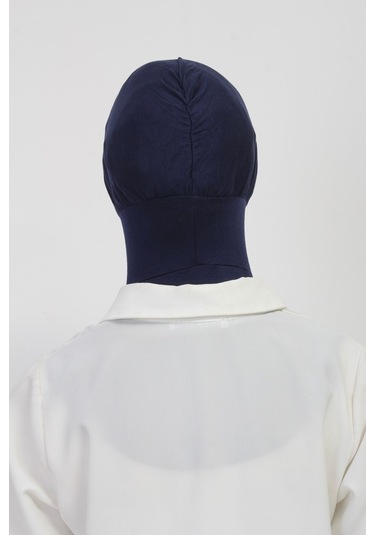 Pratik Esnek Likralı Boyunluklu Geçmeli Bone Lacivert