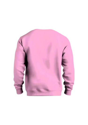 Erkek Bisiklet Yaka Relax Fit Kalıp 2 İplik Mevsimlik Baskısız İnce Sweatshirt Ekru