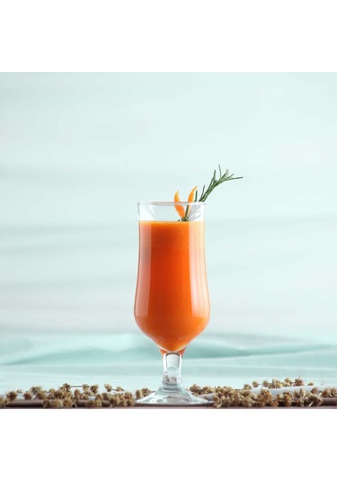 LAV Nevakar Cam Kokteyl Bardağı 6'lı 385 ml (Meşrubat/Smoothie /Milkshake/Soğuk Kahve Bardağı )