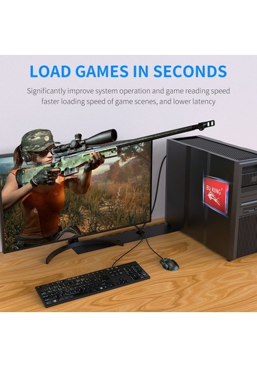 Bu Kıng Ssd2.5 İnç Siyah Boğa Uyumluluk Hız İletim Artı Kaya Gibi Sağlam Güvenilirlik Yüksek Kaliteli Bellek Yongaları Siyah 60 Gb