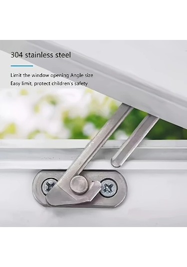 Xuweiwei Sol Pencere Kilitleri Ve Limiter Sağ Sol Pencere Güvenlik Kilidi Ayarlanabilir Pencere Destek