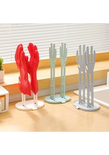 Elmpaly Beyaz Kurutma Askısı Mutfak Banyo Eldiven Havlu Saklama Rafı Beyaz