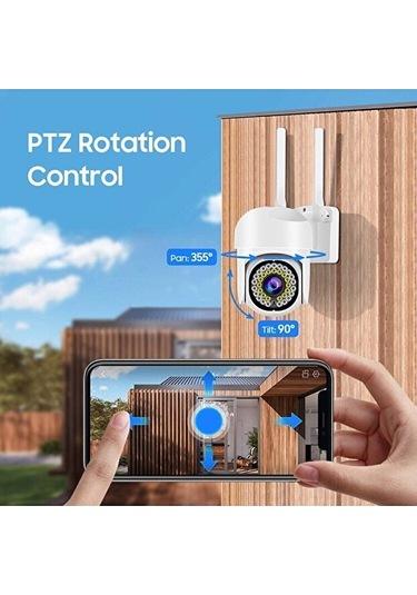 Blic Akıllı Haraket Sensörlü Full Hd 1080 360 Dönen Gece Görüşlü Kamera Ofis Ev Dükkan Kullanım