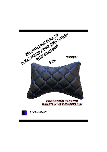 Peugeot 806 Araba,uyumlu Oto Koltuk ,araba Boyun Yastığı Mavi Siyah