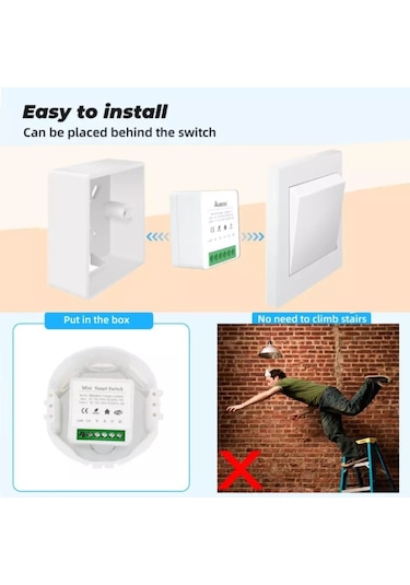 TUYA DESTEKLİ AKILLI WİFİ TEKLİ IŞIK ANAHTAR 6 ADET