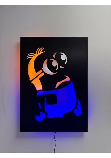 Minyonlar Led Işıklı Tablo