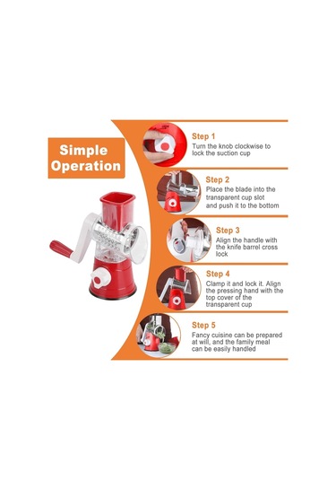 Meyveler, Sebzeler Ve Daha Fazlası İçin Elle Çalıştırılan Sebze Kesici, Ev Mutfak Aletleri, Çok İşlevli Rende Fyn10 Diğer