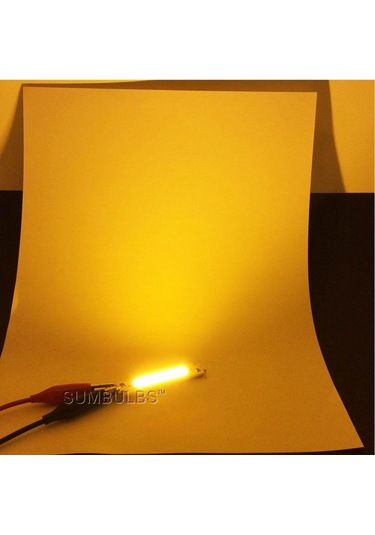 Cob Led Çip Turuncu 12V 2W 6015 Pcb Bord Dıy Işık Kaynağı