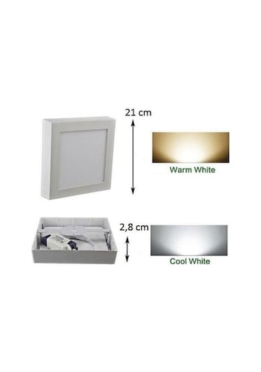 Ct-5234g 18w Sıva Üstü Led Panel Kare Günışığı Diğer