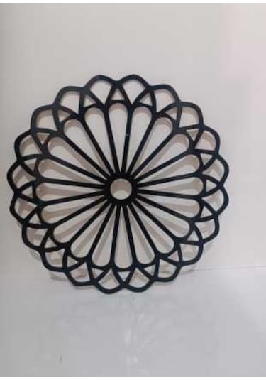 Dekoratif Siyah Yapışkanlı Pleksi Mobilya Dolap Süsü 30x30cm Siyah