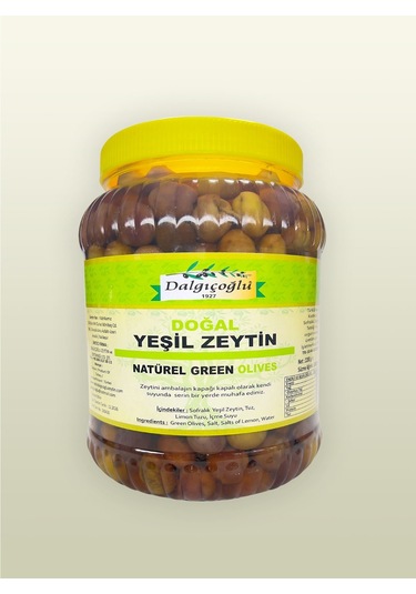Dalgıçoğlu Pembe Zeytin Ayvalık Yeşil Zeytin Al Yanak 1590 G