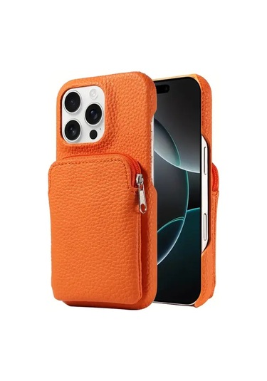 Hightower Galaxy A06 Pembe Yapay Deri Fermuarlı Cüzdanlı Anti Düşme Kılıf