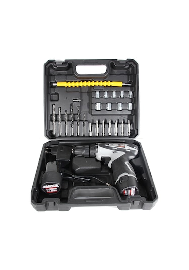 Bulldozer Neutral Çift Akülü 24 Setli Şarjlı Vidalama Taşıma Çant