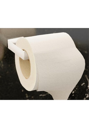 Metal Beyaz Yapışkanlı Tuvalet Kağıtlık, Yapışkanlı Wc Kağıtlık, Tuvalet Kağıdı Askısı 3m Yapışkanlı Tasarım Siyah