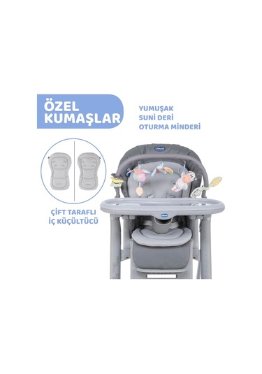 Chicco Polly Magic Relax Mama Sandalyesi Grey Melange