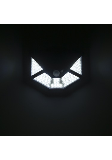 Xindoker Dış Mekan Güneş Enerjili Duvar Lambası 112 Led 6500k Beyaz Işık 3 Mod Pır Sensörlü Ip65 Su Geçirmez