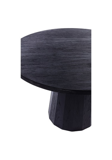 Odessa Ahşap Masa 120x120 Siyah