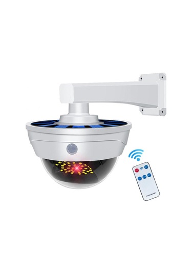 3 Mod Güneş Enerjili Aydınlatma Solar Bahçe Sahte Dome Kamera