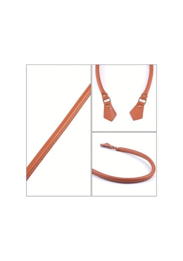 Fochsia 3 2strands Deri Çanta Sapı Derin Altın Sarısı Antik Bronz Aksamlı 23.62 İnç Dıy Projeleri