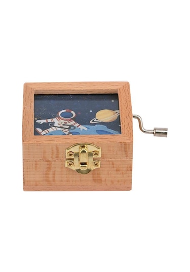 Kenpazar Müzik Kutusu Camlı Uzay Dekoratif Hediyelik