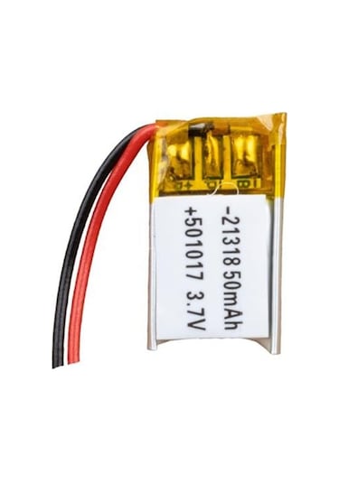 501017 3.7 Volt 50 Mah Lityum Polimer Pil