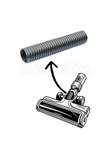 Grundig Uyumlu Vcp 5130 / Vcp 5131 Süpürge Uyumlu 5 Adet Emici Başlık Ara Hortumu