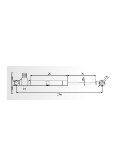 Hafele Runa Frenli Gazlı Piston 150n Antrasit 2 Adet Antrasit