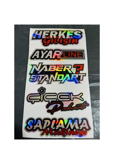 Hologram Araba Ve Motosiklet Sticker Araba Arka Cam Yazısı M-2