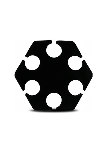 Sunshine011 Mikrofon Standı İçin 6'lı Mikrofon Tutucu - Siyah Plastik Mikrofon Organizatörü