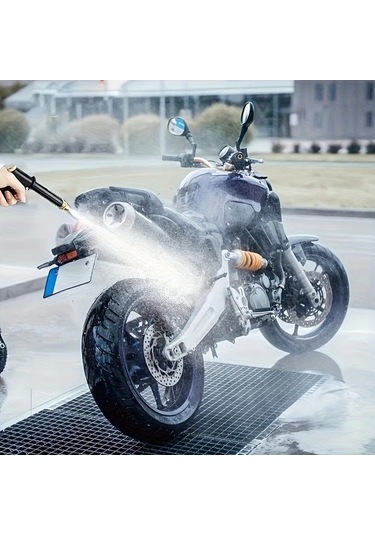 Trendooze Turbo Jet Araba Yıkama Tabancası Siyah 3ü 1 Arada Basınçlı Hortum Başlığı