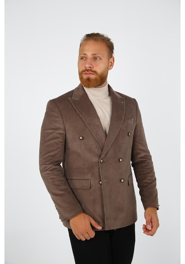 Brango 30152 Erkek Blazer Ceket Vizon
