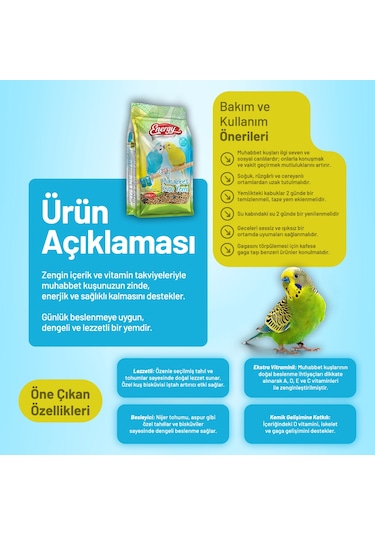 Muhabbet Kuşu Yemi 400 G - 3 Adet