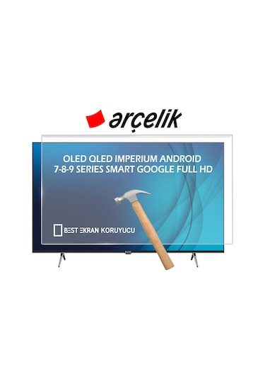 Arçelik Uyumlu A50c890a Tv Ekran Koruyucu 50" İnç Koruyucu