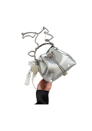 Crosswing Zincir Kova Çantası-gümüş Gümüş