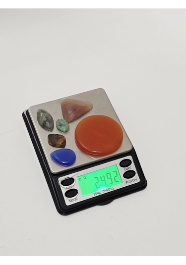 Kabaşon Kesim Kuvars Doğal Taş 24,5 Gram Lot 26