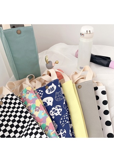 Sones Canvas Termos Bardak Koruyucu Kapak Evrensel Su Şişesi Çantası Su, Özellikler: Red Cat Çok Renkli