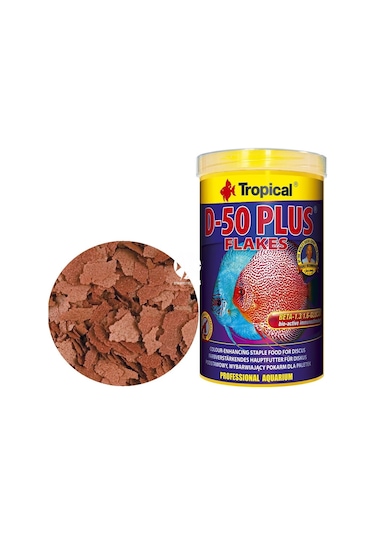 Tropical D-50 Plus Flakes 1000 Ml - 200 Gr