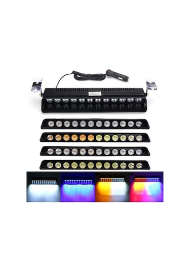 Flybuy Anmingpu Acil Liderlik Çakarli Lamba Polis Araba Kamyon Için Kirmizı Mavi Amber, 1 Adet Kırmızı 1 Adet Beyaz 1 Adet