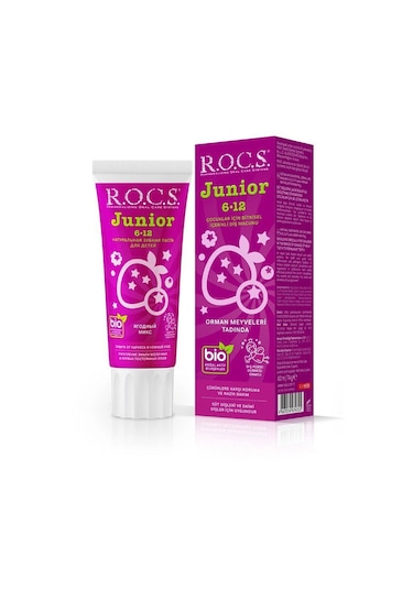 Rocs Junior Diş Macunu Orman Meyveleri Tadında 60 ML