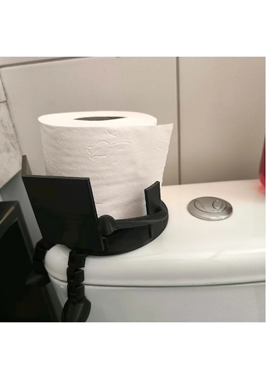 Willowhaven Beyaz Eklemli Pratik Ve Sanatsal Tuvalet Kağıdı Tutucu Ev Ofis İçin Beyaz